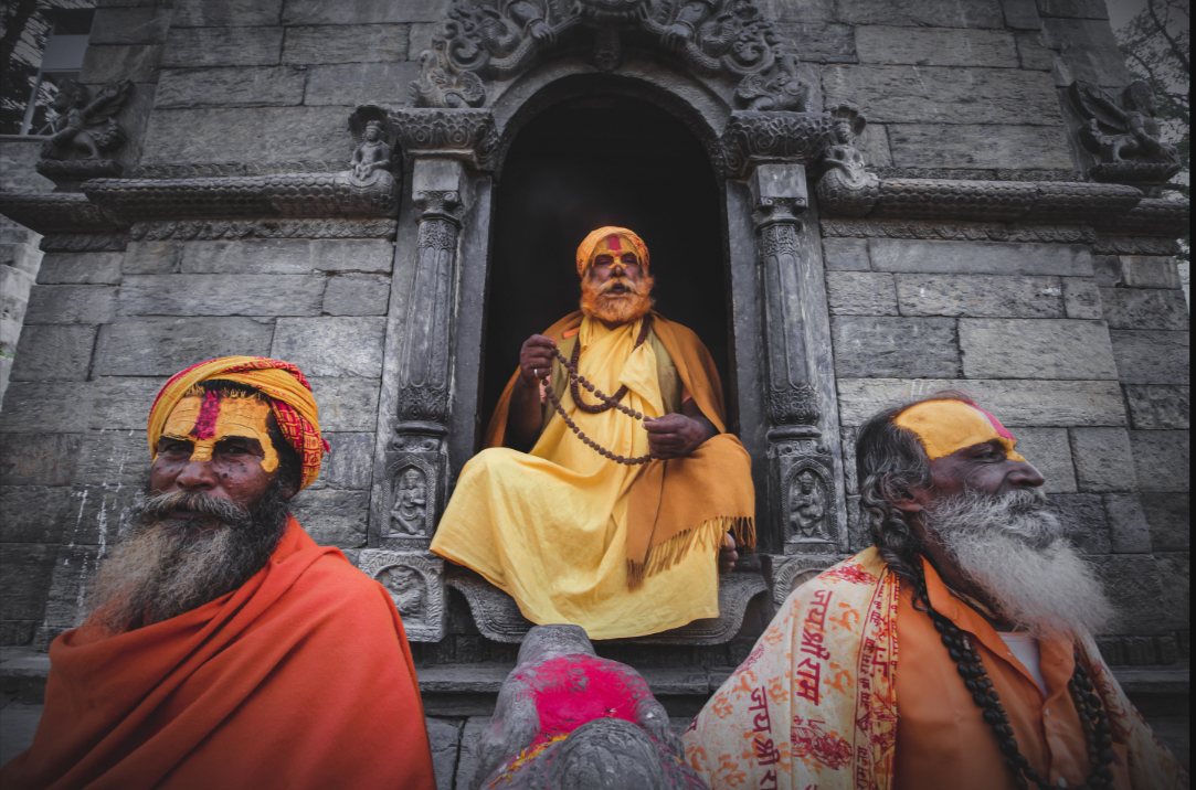 Spiritual practitioners in Dhoti 1